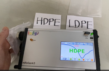 HDPE ,LDPEを判別可能！